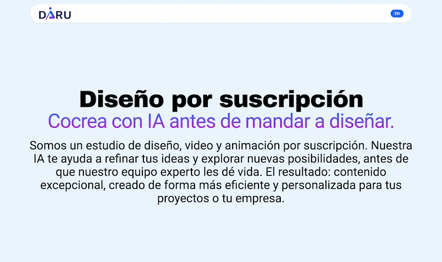 DARU: Diseño por suscripción